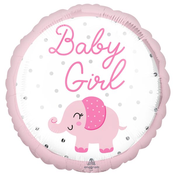17" Mylar - Baby Girl Elephant