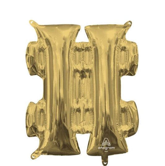 16" Air-Filled - White Gold "#"