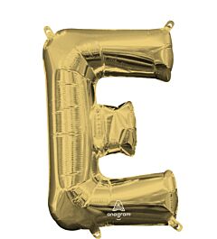 16" Air-Filled - White Gold Letter "E"