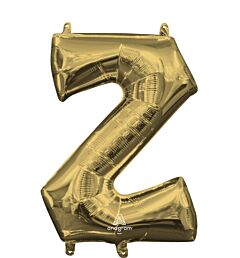 16" Air-Filled - White Gold Letter "Z"