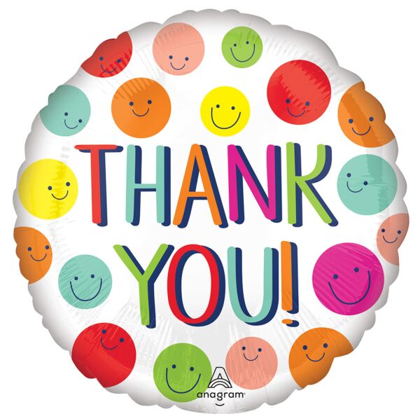 17" Mylar - Thank you Smiles