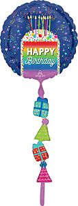 68" Airwalker - Rainbow Slice Birthday
