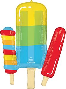 34" Supershape Mylar - Pool Party Popsicle