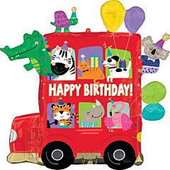 28" Super Shape Mylar - Party Bus Birthday