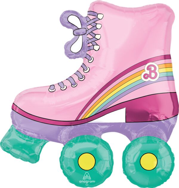 Barbie Roller Skate Mylar - 30"