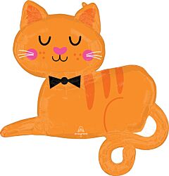 31" Supershape Mylar - Orange Tabby Cat