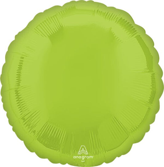 Vibrant Green Round Mylar - 17"