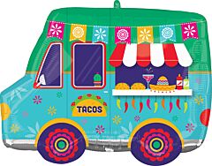 26" Supershape Mylar - Fiesta Time Taco Truck