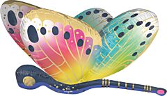 31" Supershape Mylar - Satin Vibrant Flutters Dragonfly