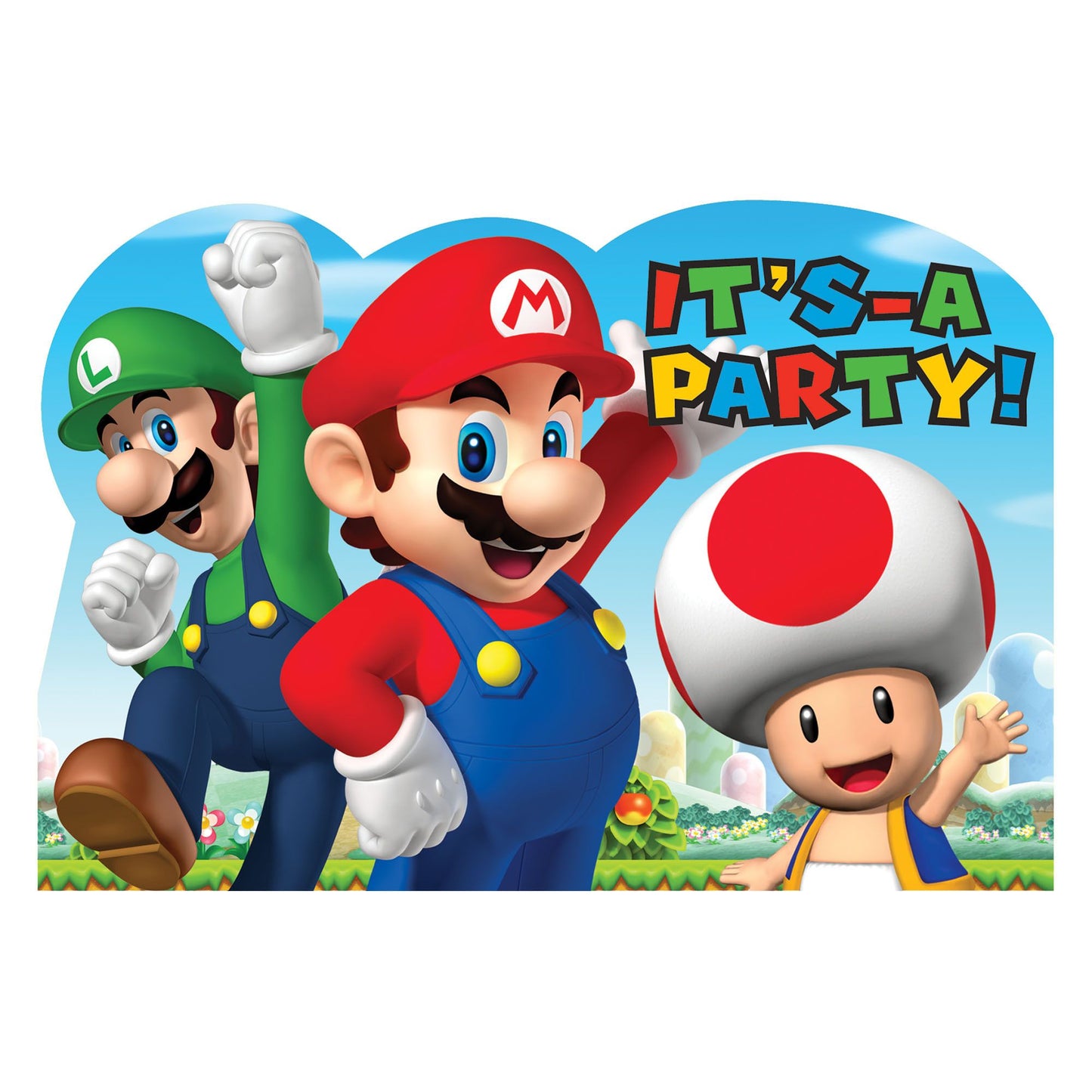 Super Mario Brothers - Postcard Invitations