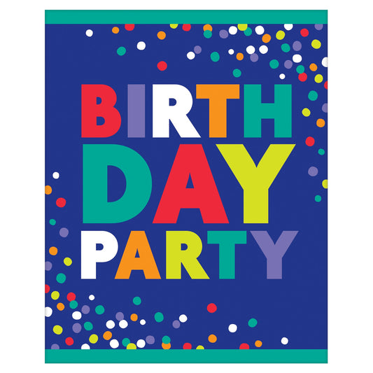 Bold Happy Birthday Postcard Invite