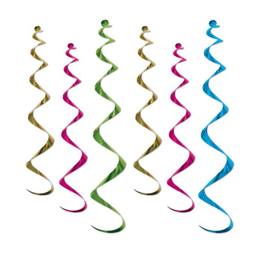Metallic Whirls - Neon 6ct