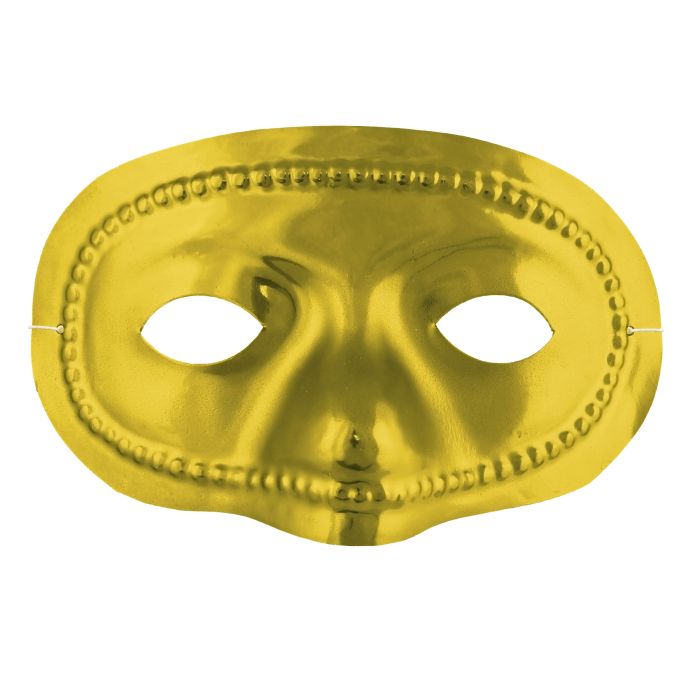 Metallic Half Mask - Gold