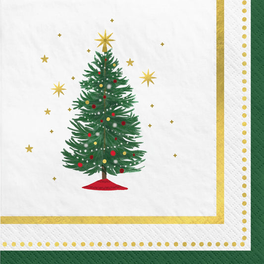 Beverage Napkins - Joyful Tree 16ct.