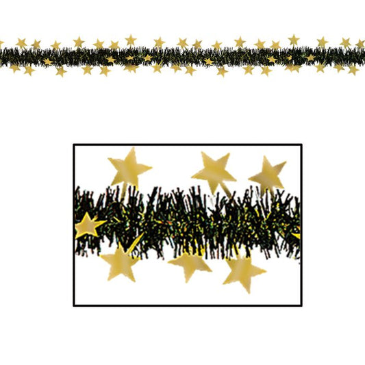 Metallic Festooning Star Garland