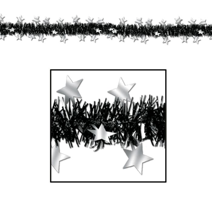 Metallic Festooning Star Garland