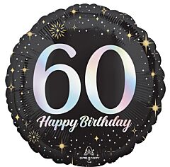 17" Mylar - Sparkling Birthday 60