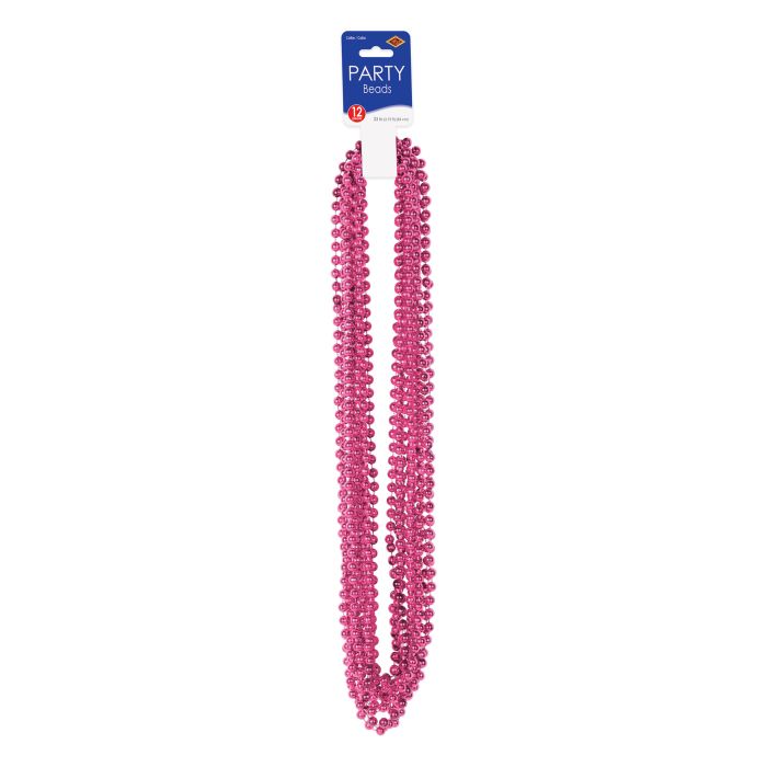 Beads - Hot Pink 12ct