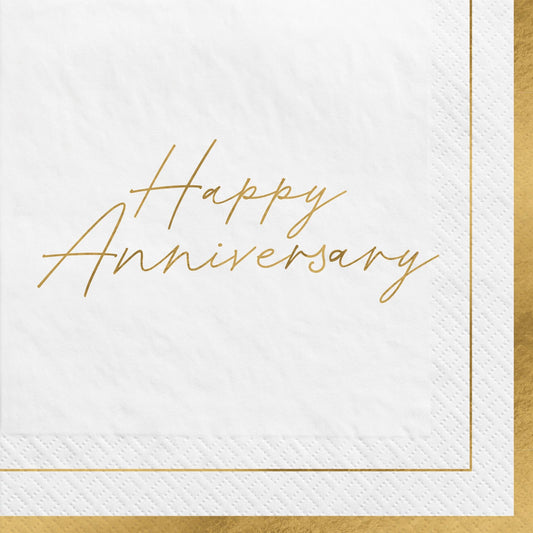 Happy Anniversary - Luncheon Napkins 16ct