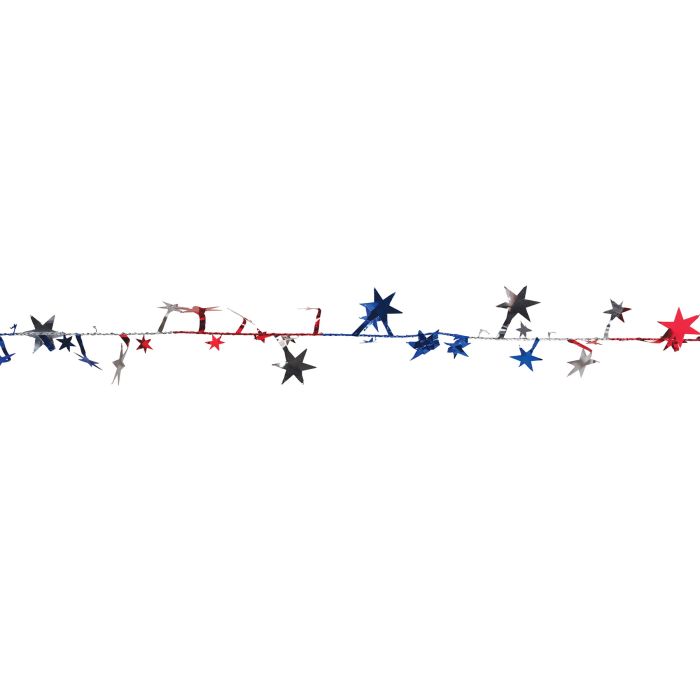 Gleam N' Flex Star Garland - RWB