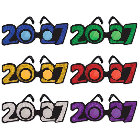 2027 Glittered Plastic Eyeglasses