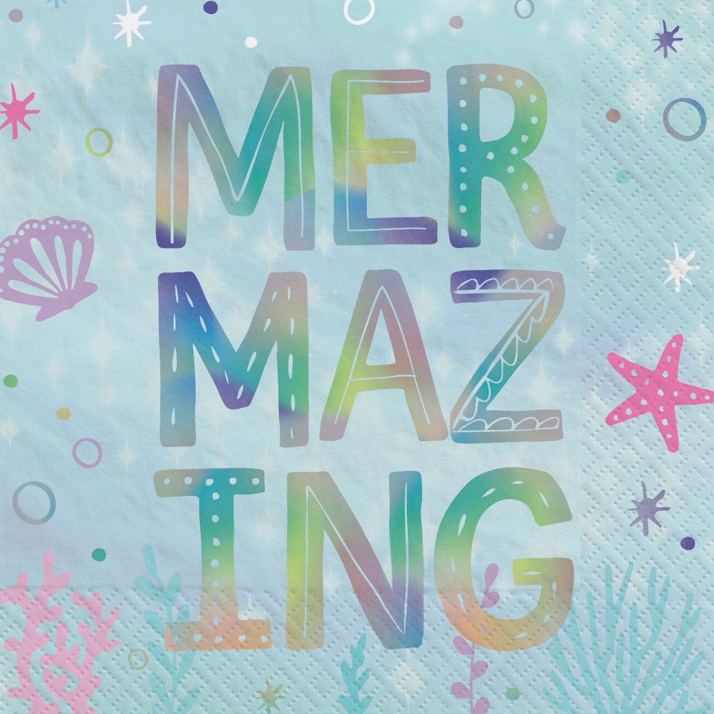 Shimmering Mermaids - Beverage Napkins 16ct