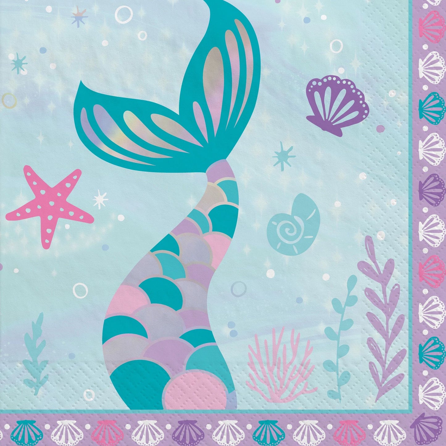 Shimmering Mermaids - Lunch Napkins 16ct