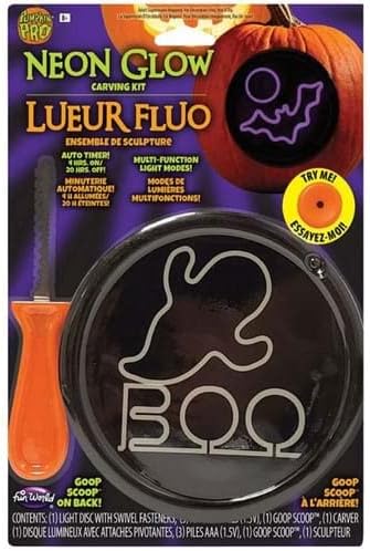 Ghost Neon Light Pumpkin Carving Kit