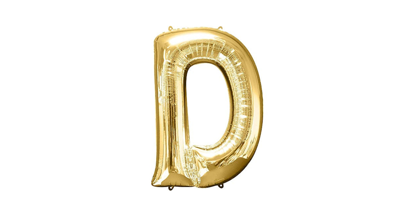 34"  Gold Letter - D