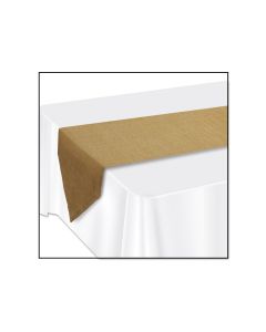 Faux Burlap Table Runner