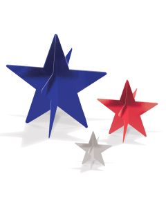 3-D Foil Star Centerpieces