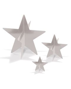 3-D Foil Star Centerpieces