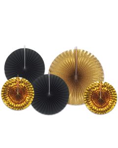 Assorted Paper & Foil Decorative Fans