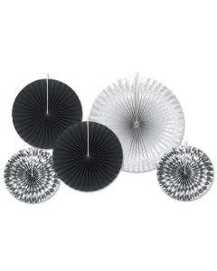 Assorted Paper & Foil Decorative Fans