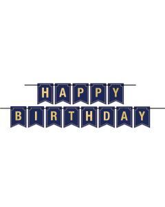 Foil Happy Birthday Streamer
