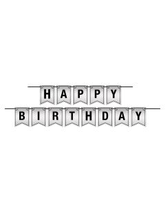 Foil Happy Birthday Streamer