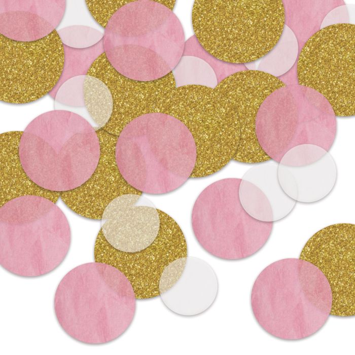 Dot Deluxe Sparkle Confetti - Pink
