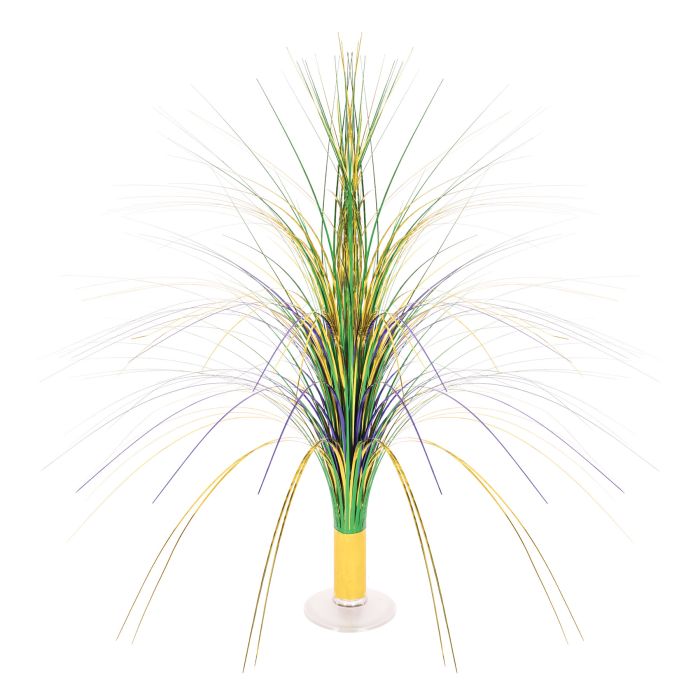 Metallic Spray Centerpiece - Mardi Gras