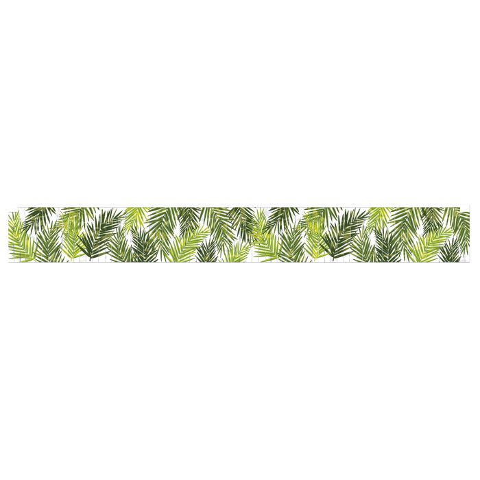 Metallic Palm Leaf Fringe Banner