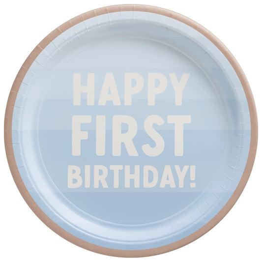 Dessert Plates 8ct - Happy First Birthday!