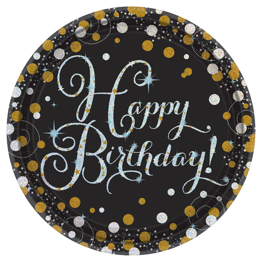 Dessert Plates 8ct - Sparkling Celebration