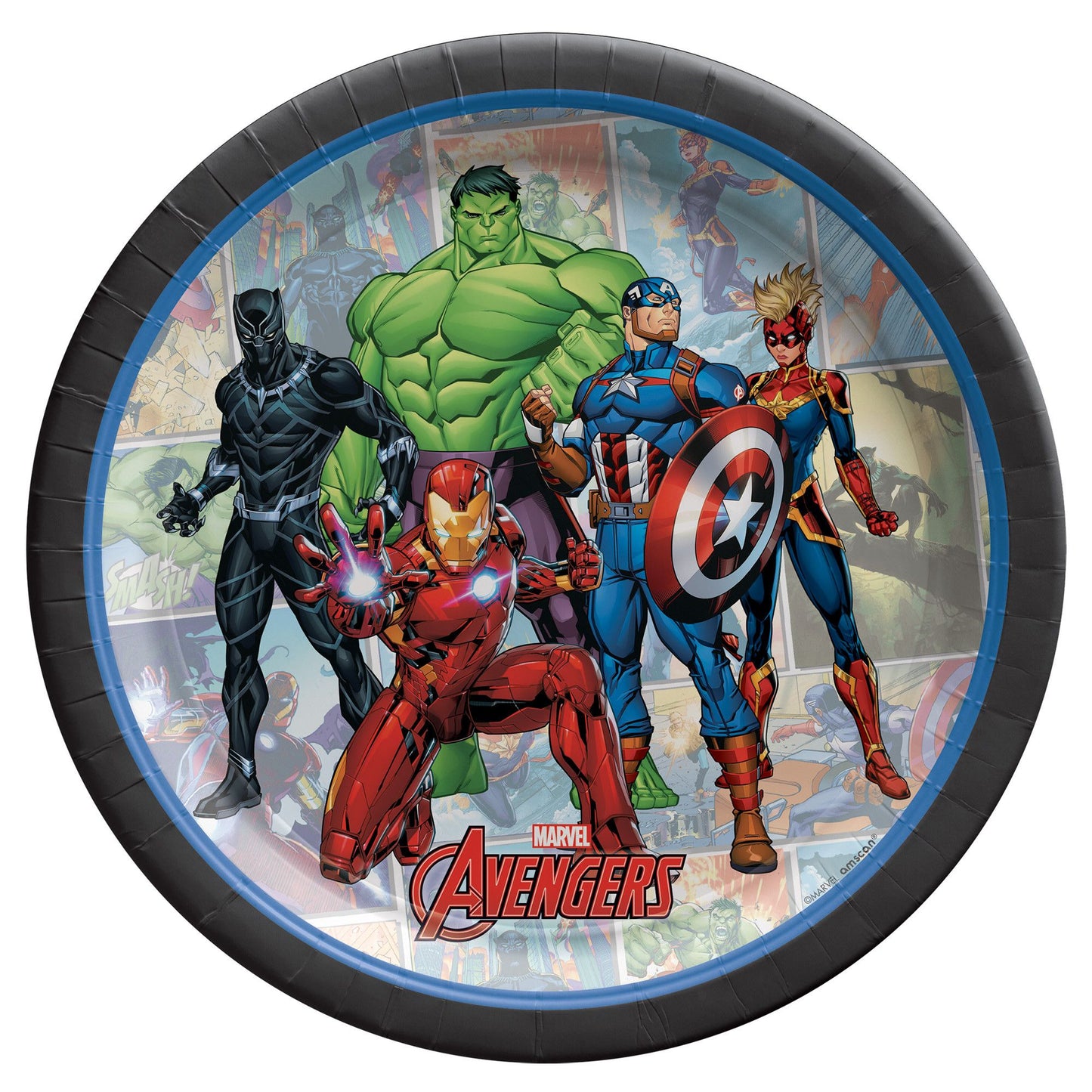 Marvel Avengers Powers Unite™  7" Round Plates