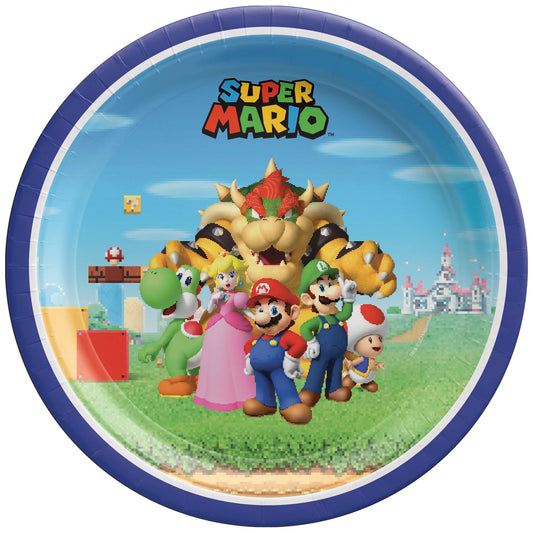 Dessert Plates 8ct - Super Mario Bros