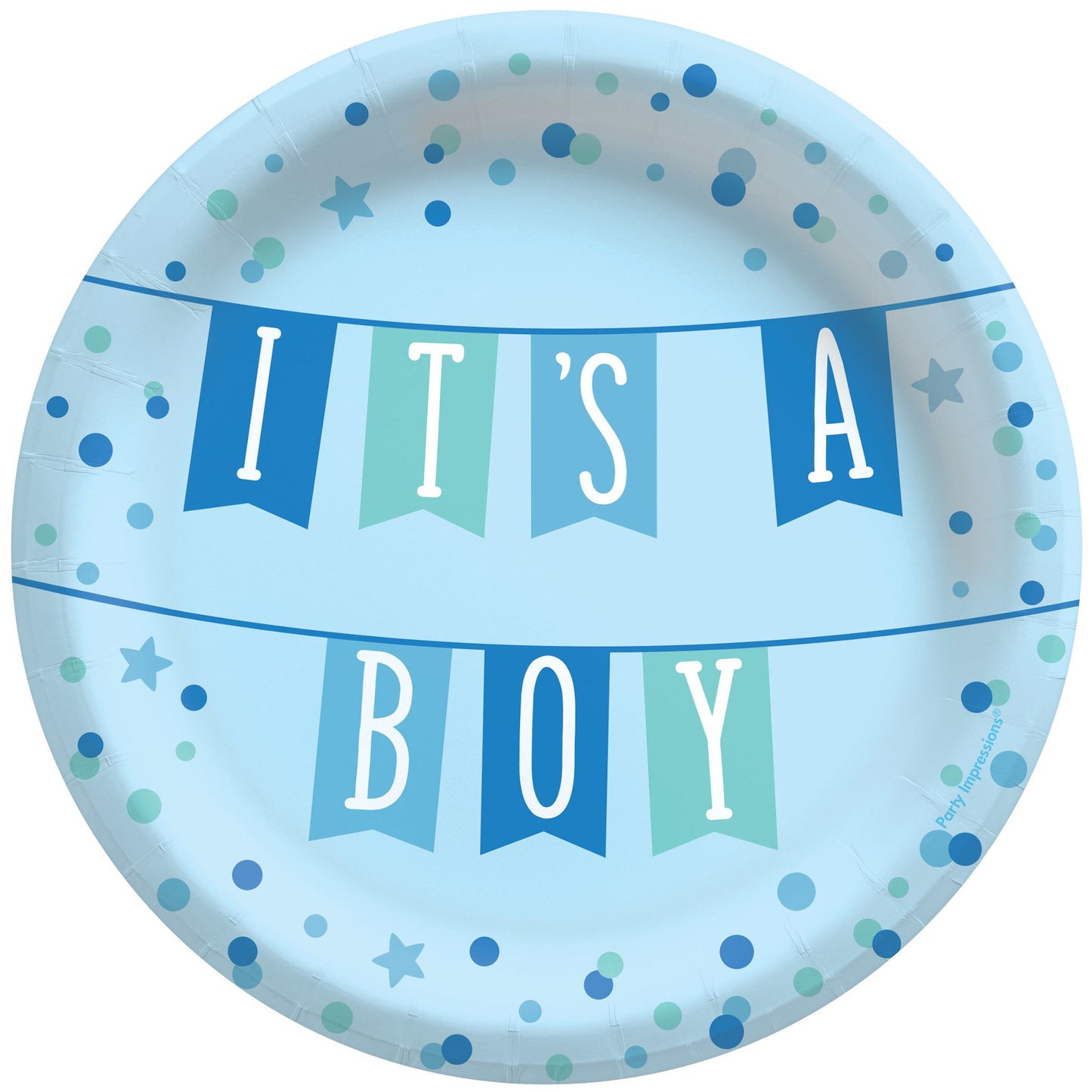 It's a Boy Plates 8ct