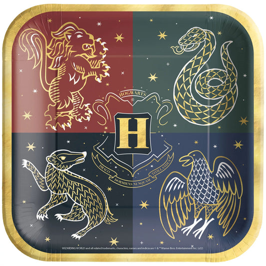 Hogwarts United Lunch Plates 8 ct. - Harry Potter