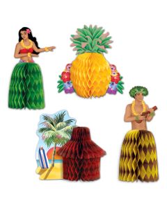Luau Mini Centerpieces 4ct