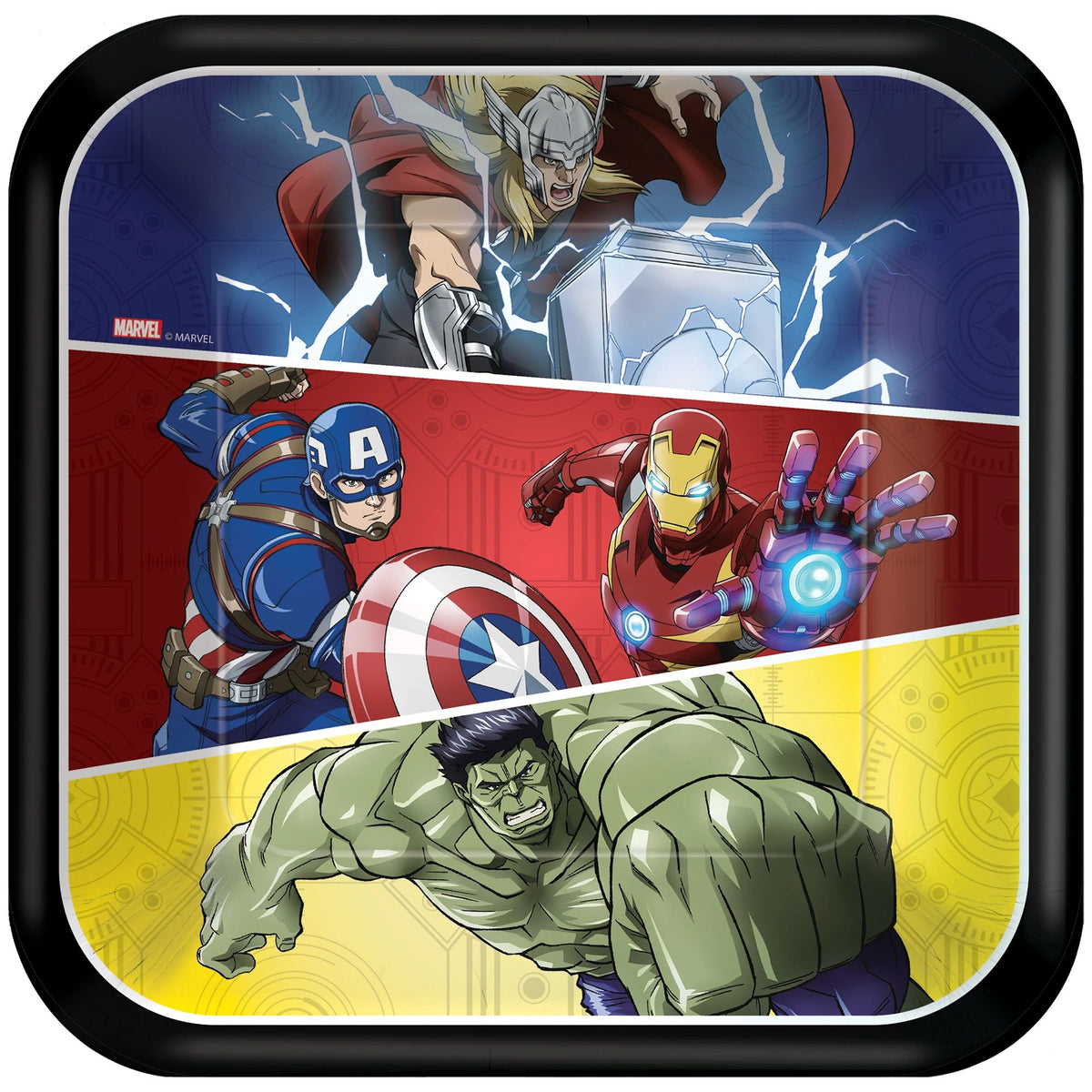 Avengers - Dessert Square Plates 8ct