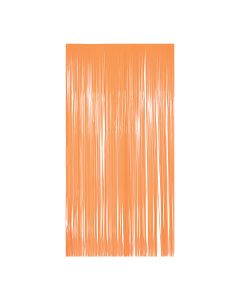 Metallic Curtain - Neon Orange