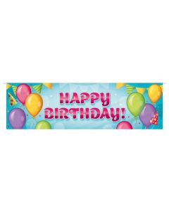 Fabric Happy Birthday Banner