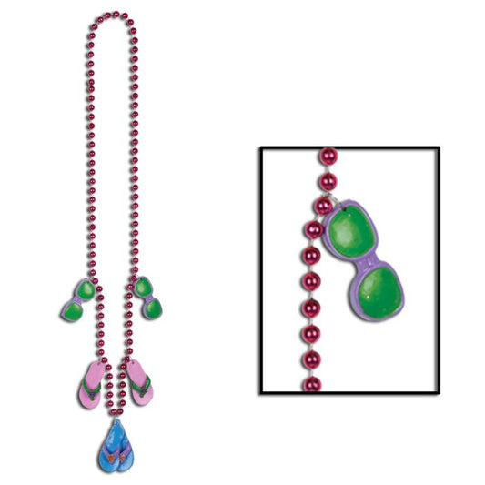 Beads w/Flip Flop Medallions